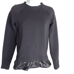 IVIVVA LULULEMON Black Star Gazer Spacer Pullover‎ SZ 12 Long Sleeve Rashguard